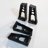 Plastic Load Stops T-track (2 Pairs) For Cross Bars Universal Fit In Black