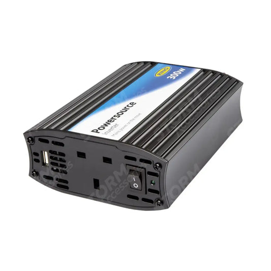 Powersource Inverter With 2.1a Usb And Single Socket - 300w