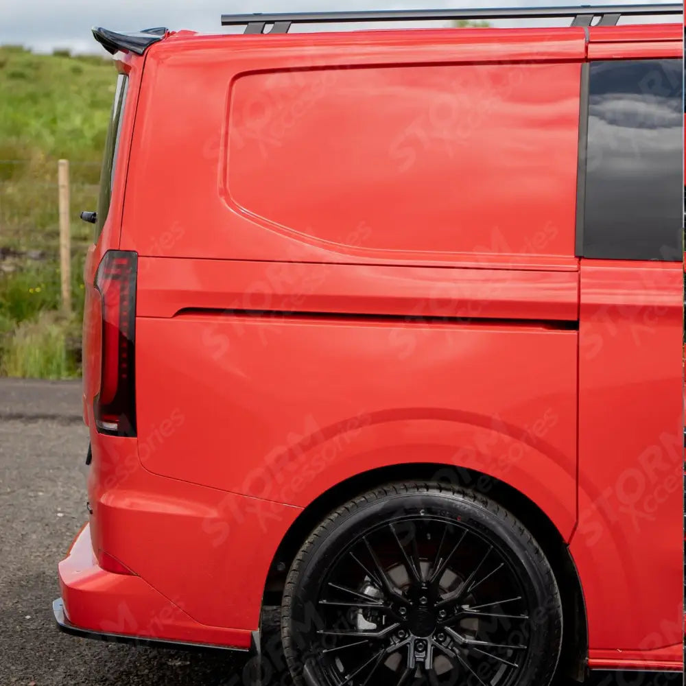 Premium Aero Kit In Gloss Black For Volkswagen Transporter T7 SWB TAILGATE 2025 on
