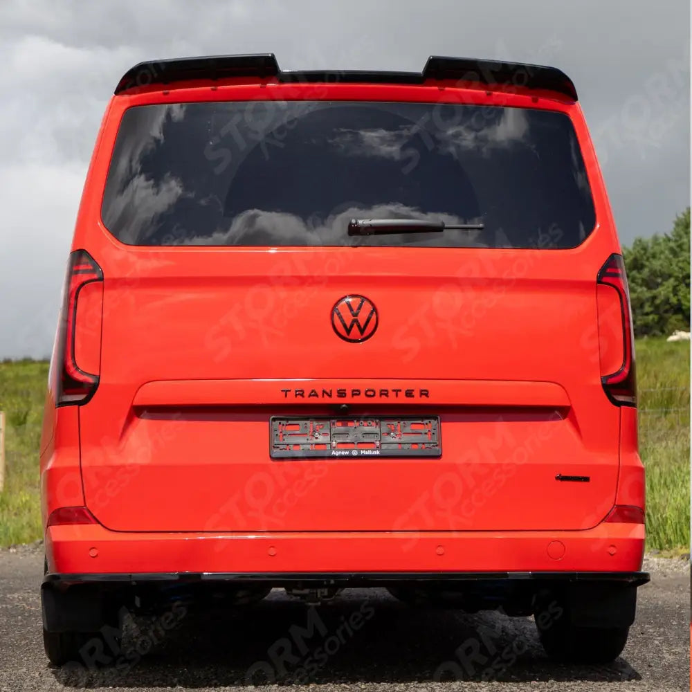 Premium Aero Kit In Gloss Black For Volkswagen Transporter T7 SWB TAILGATE 2025 on