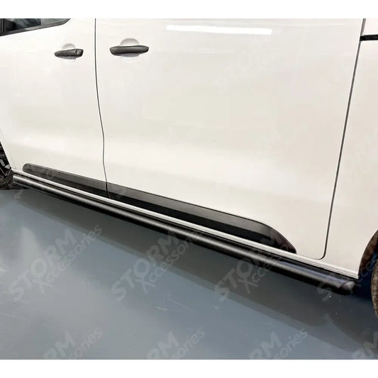 Proace 16on / Expert 16on / Vivaro 21on / Dispatch 16on Black Side Bars - Angular - Lwb - 60mm