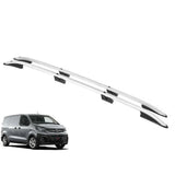 Proace / Expert / Dispatch Mwb 2016 On Aluminium Roof Rails In Silver For Vauxhall Vivaro Swb 2019 On