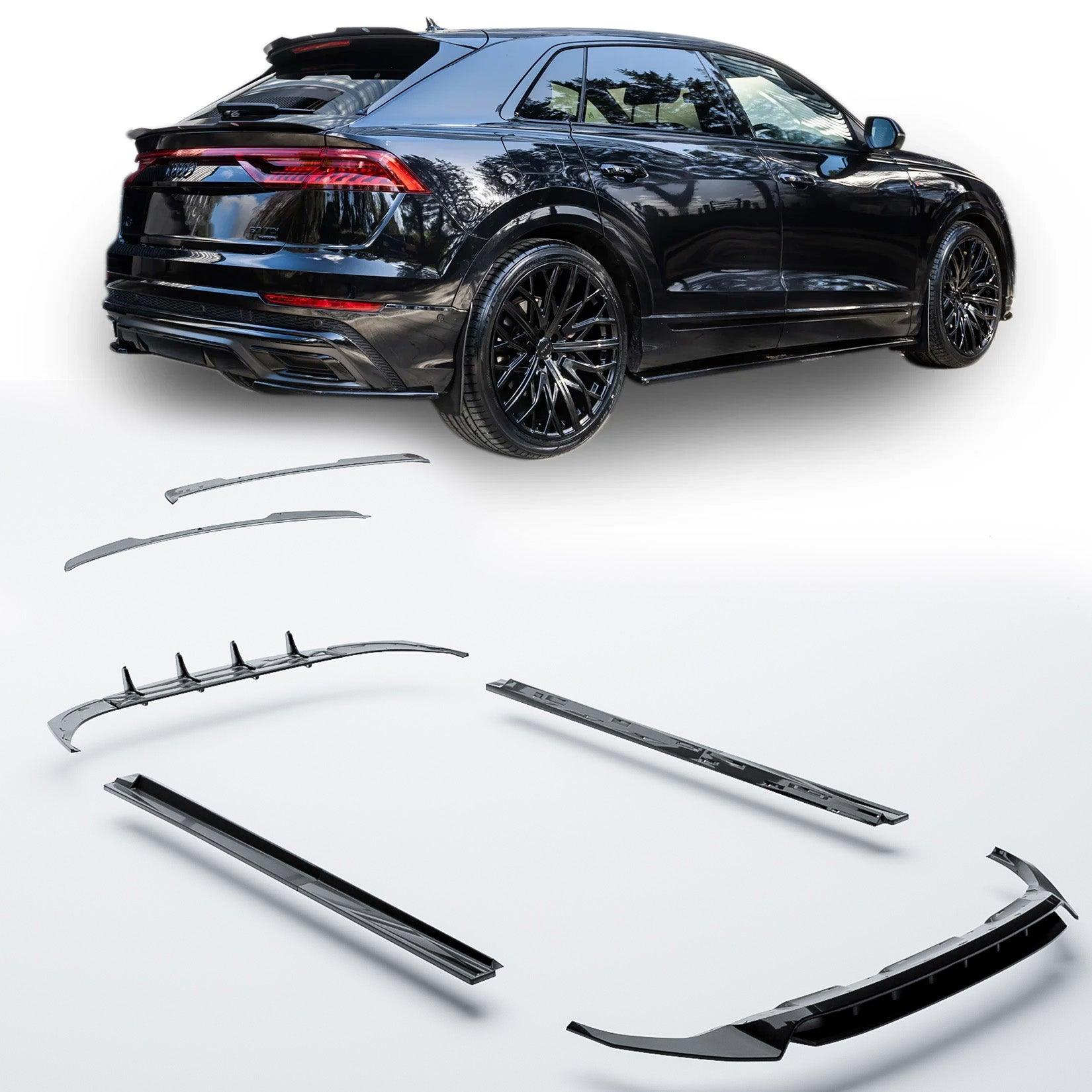 Q 8 R Line Audi Q8 S Line 2018+ Full Aero Low Line Kit In Gloss Black By Risper ...