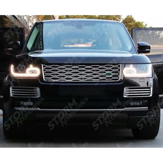 Range Rover Vogue 2013-2017 - 2018 Upgrade Look Grille - Black And Silver
