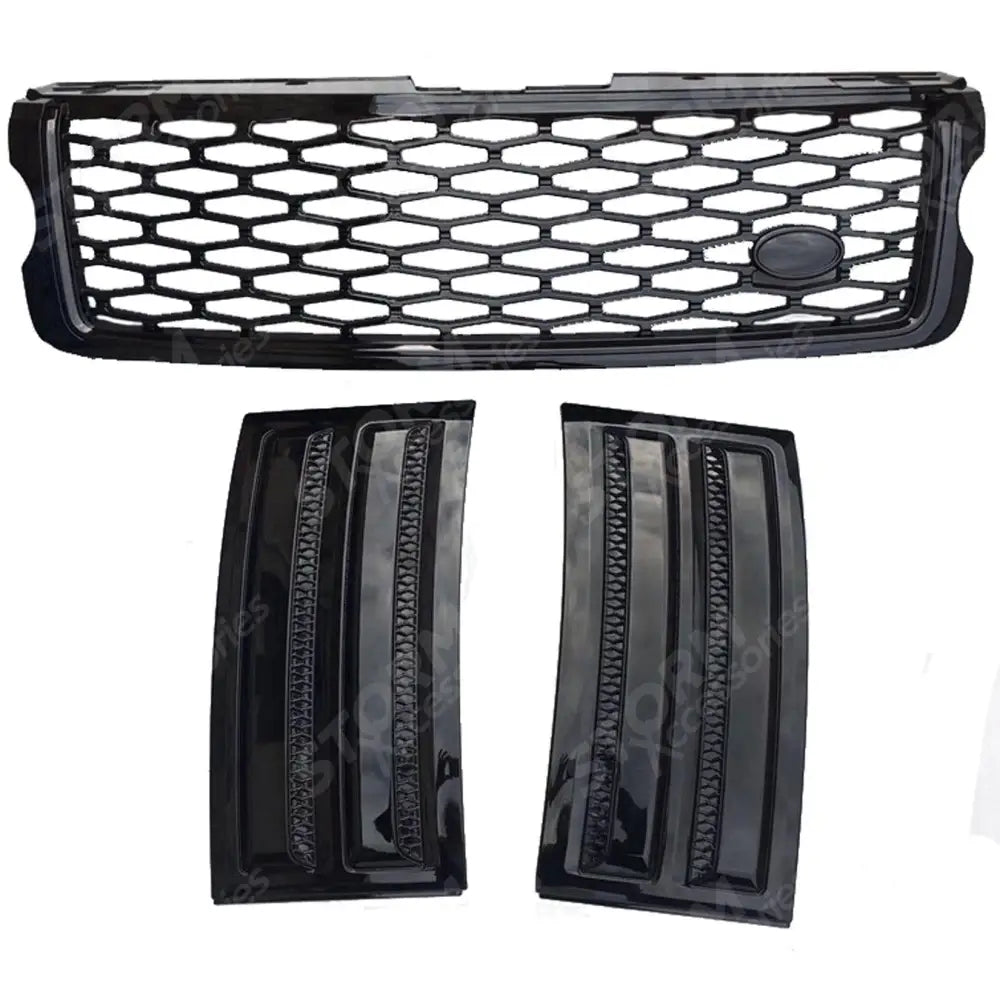 Range Rover Vogue 2013-2017 - SVO Grille And Side Fenders Vents Covers - Black