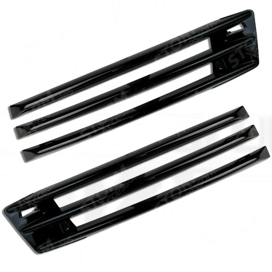 Range Rover Vogue 2018-2022 Fog Lamp Blade Cover In Gloss Black - Pair