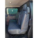 Rear 3-Seater Bench Seat Cover In Black For Ford Transit Custom 2023+