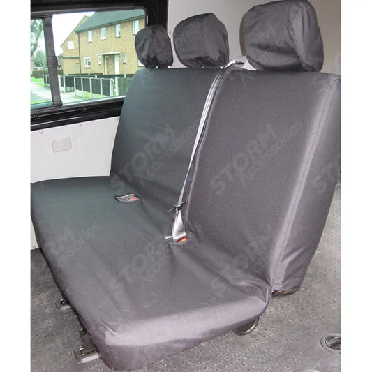 Rear Bench Seat Covers Grey For Vw Transporter T5 2003-2009