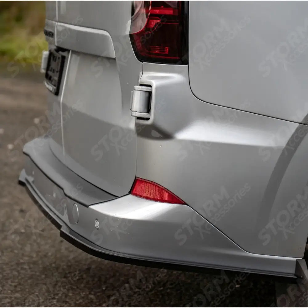 Rear Bumper Protector Black Matte Texture For Volkswagen Transporter T7 2025+