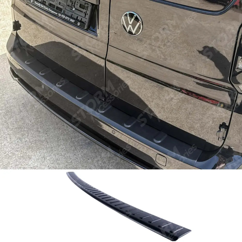 Rear Bumper Protector In Black For Vw Caddy Mk5 2020+