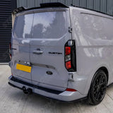 Rear Bumper Splitter In Gloss Black 3 Piece For Ford Transit Custom MK2 2024 on