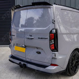 Rear Bumper Splitter In Gloss Black 3 Piece For Ford Transit Custom MK2 2024 on