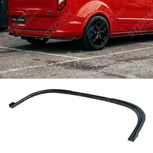 Rear Bumper Splitter In Gloss Black For Ford Transit Custom Mk1 Facelift 2017-2023 - Rear Bumper Splitters