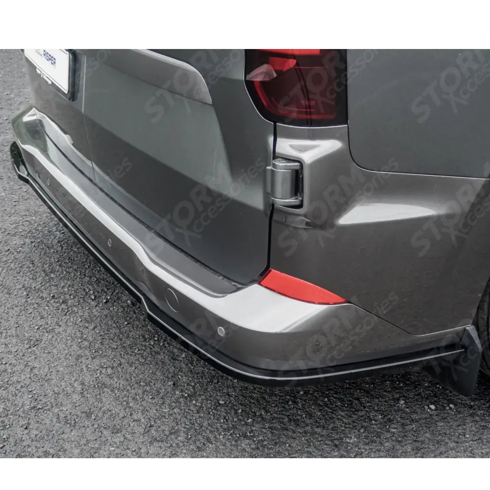 Rear Bumper Splitter In Gloss Black For Volkswagen Transporter T7 2025+