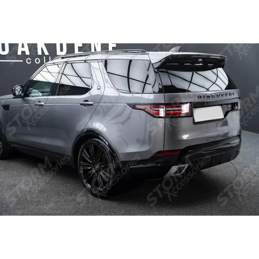 Rear Bumper Tow Eye Cover Exhaust Trims Covers Dynamic Black For Land Rover Discovery 5 2017 - 2020