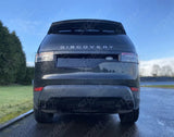 Rear Bumper Tow Eye Cover Exhaust Trims Covers Dynamic Black For Land Rover Discovery 5 2017 - 2020