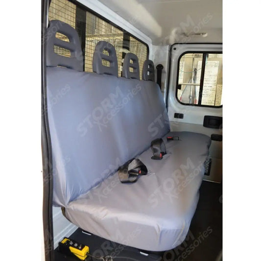 Rear Cab Seat Covers Grey For Peugeot Boxer Van 2006-2022