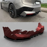 Rear Center Splitter (2PCS) In Gloss Black For BMW IX M-Pack I20 2021+