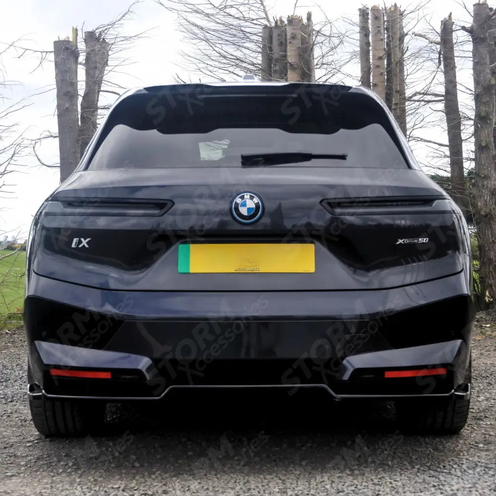 Rear Center Splitter (2PCS) In Gloss Black For BMW IX M-Pack I20 2021+