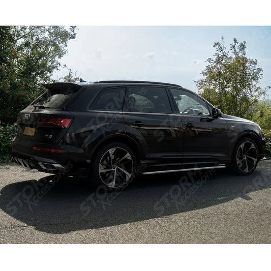 Rear Diffuser in Gloss Black For Audi Q7 S-line 2019+
