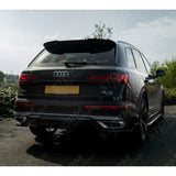 Rear Diffuser in Gloss Black For Audi Q7 S-line 2019+