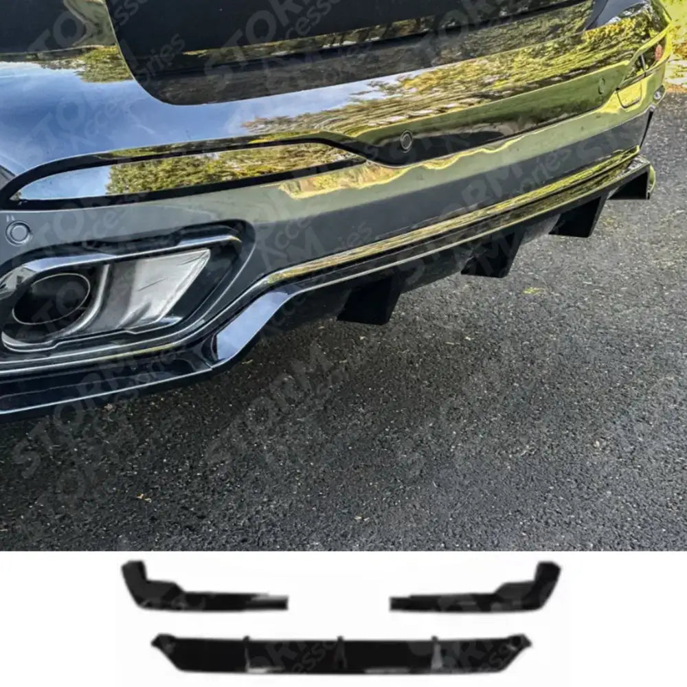 Rear Diffuser In Gloss Black For BMW X7 G07 LCI 2023+