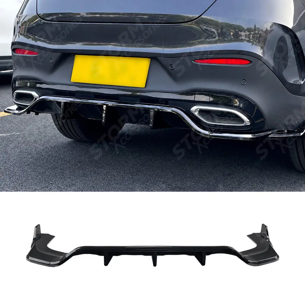 Rear Diffuser in Gloss Black For Mercedes Glc Coupe C254 2023 on - Diffuser