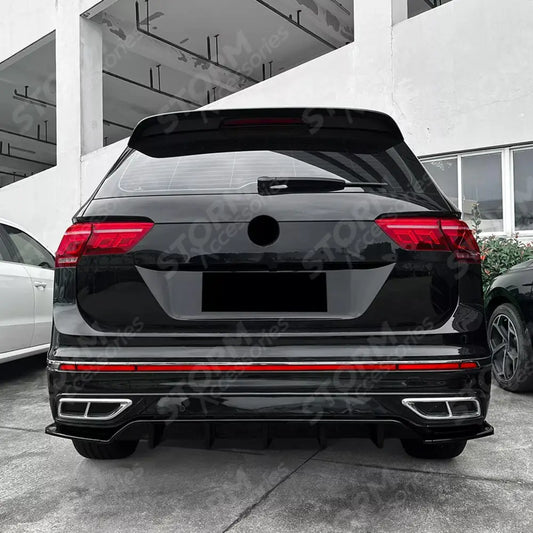 Rear Diffuser & Side Splitters For Volkswagen Tiguan MK2.5 2021-2023 R-Line