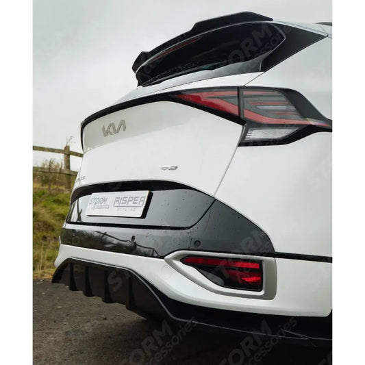 Rear Diffuser & Side Splitters Gloss Black For Kia Sportage MK5 GT Line 2021-2025