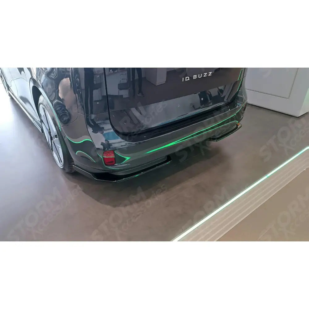 Rear Diffuser Splitter In Gloss Black For Vw Id Buzz 2021+