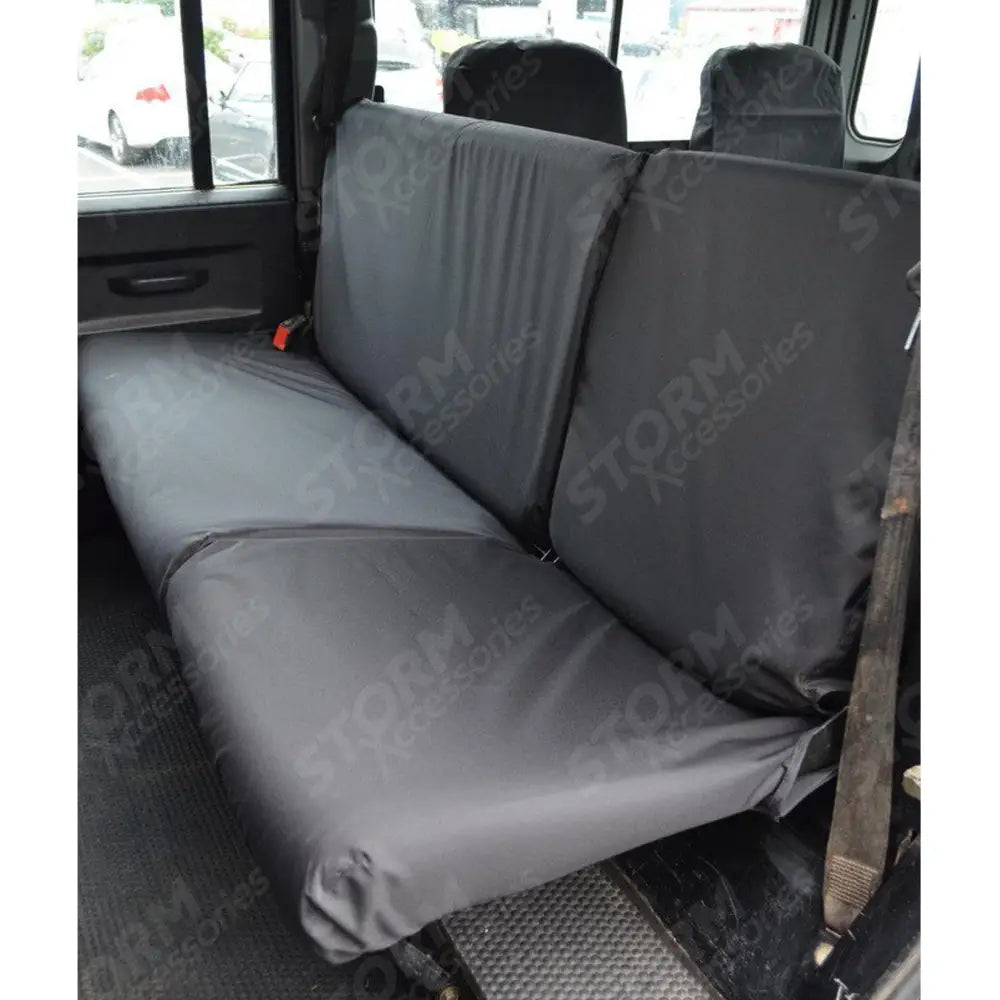 Rear Double And Single Seat Covers Black For Land Rover Defender 110 1983-2007 90