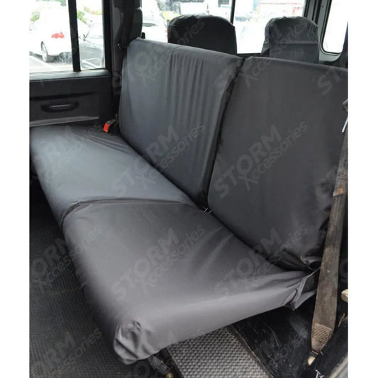 Rear Double And Single Seat Covers Black For Land Rover Defender 110 1983-2007 90