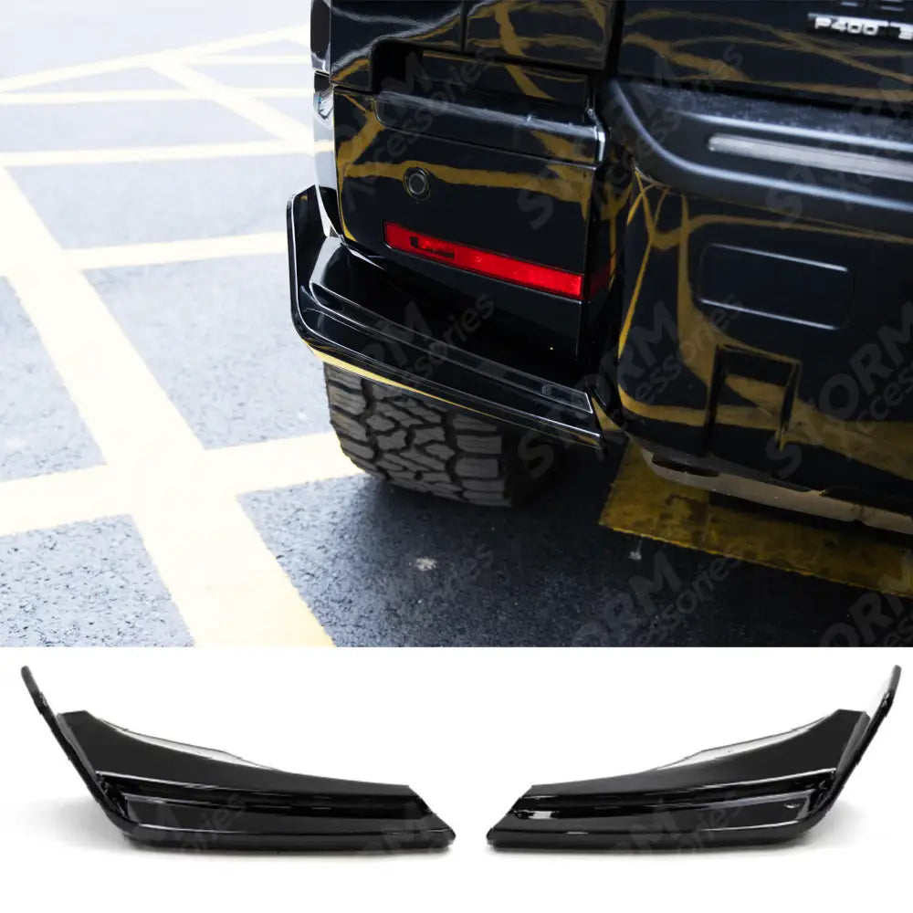 Rear End Pieces In Gloss Black For Land Rover Defender L663