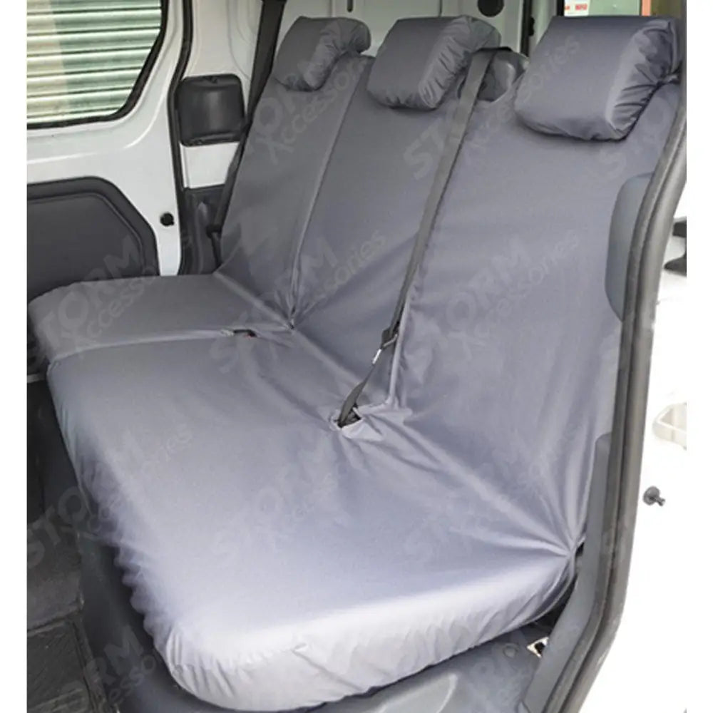 Rear Passenger Seat Covers Grey For Ford Transit Connect Van 2002-2014