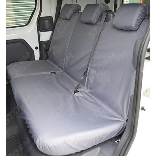 Rear Passenger Seat Covers Grey For Ford Transit Connect Van 2002-2014