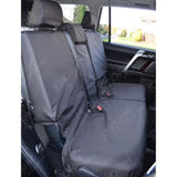 Rear Seat Covers Black- 5 Door For Toyota Land Cruiser - Landcruiser Lc150 - 2009 On