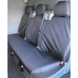 Rear Seat Covers Black For Ford Transit Van 2000-2013