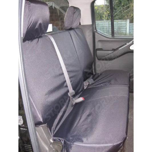 Rear Seat Covers Black For Nissan Navara D40 2005-2016