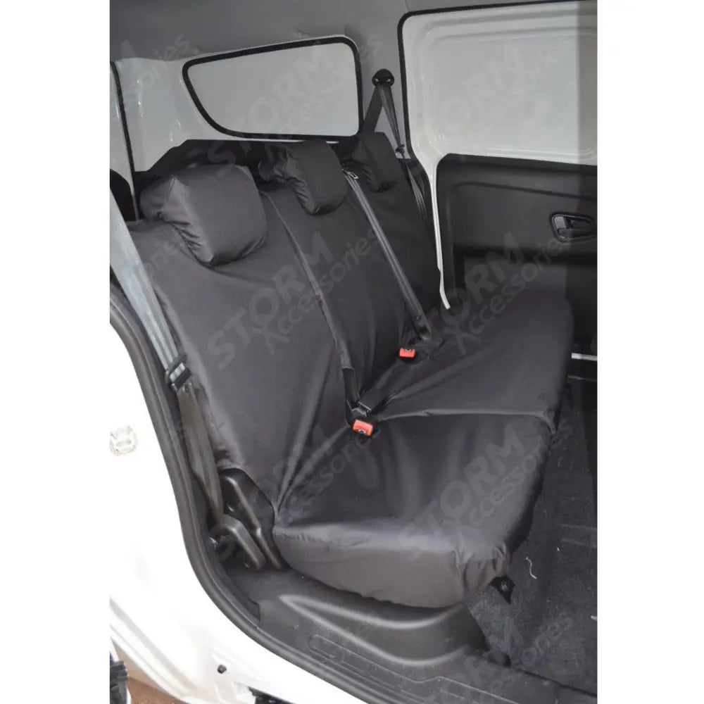 Rear Seat Covers Black For Vauxhall Combo 2012-2018