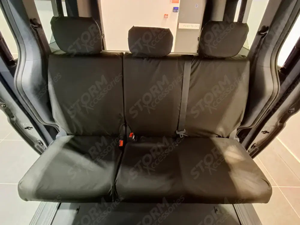 Rear Seat Covers in Black for Kia PV5 Passenger 2025+ - Seat Covers