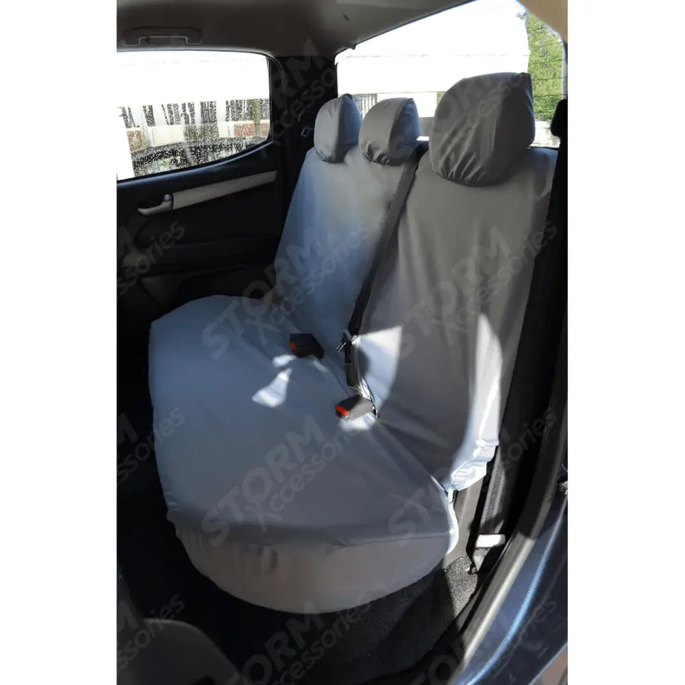 Rear Seat Covers No Armrest Grey For Isuzu D-max 2012-2021