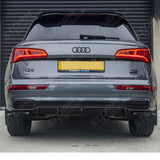 Rear Side Splitters / Audi Q5 S-Line MK2 2017-2020 Rear Side Splitters (2PCS) For Audi SQ5 MK2 2017-2020