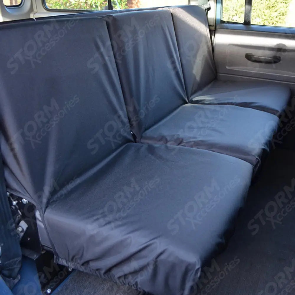 Rear Single Seat Covers Black For Land Rover Defender 90 110 - 1983-2007