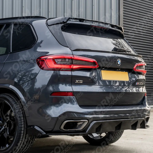 Rear Spoiler Black Knight In Gloss Black For Bmw X5 G05 2018-2022