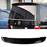Rear Spoiler Gloss Black T6 T6.1 For Volkswagen Transporter Tailgate 2016-2024