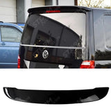 Rear Spoiler Gloss Black T6 T6.1 For Volkswagen Transporter Tailgate 2016-2024