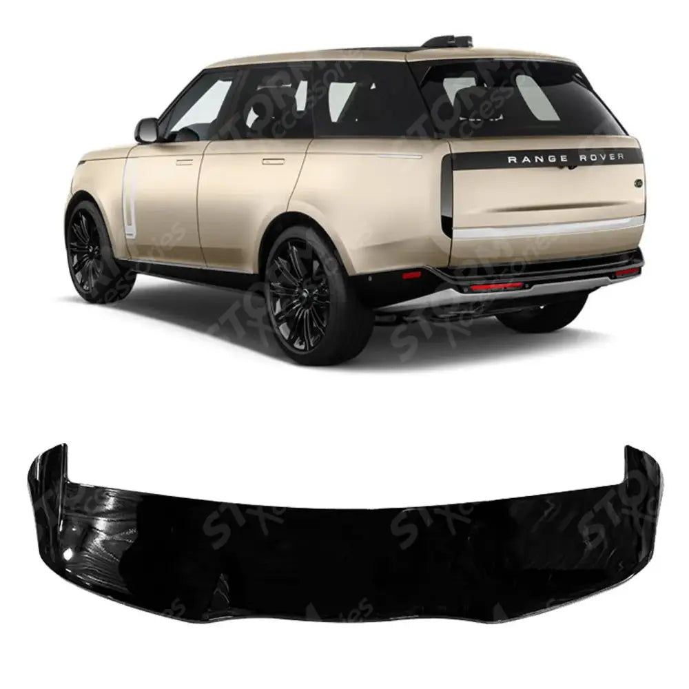 Rear Spoiler In Gloss Black For Range Rover Vogue 2023 on