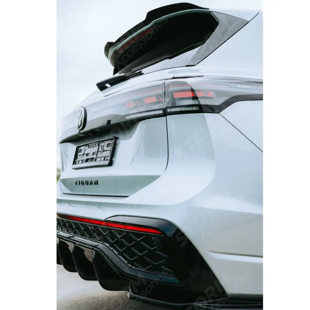 Rear Spoiler In Gloss Black For VW Tiguan R-Line MK3 2024 On