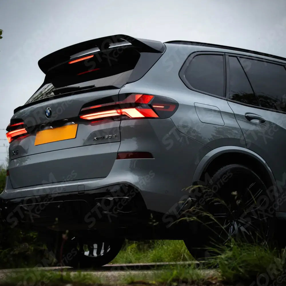 Rear Spoiler Lip In Gloss Black For BMW X5 G05 LCI M Sport 2023+