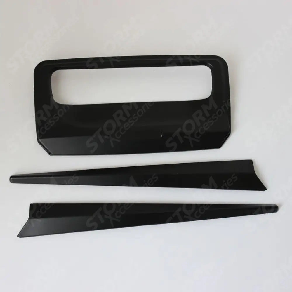 Rear Tailgate Door Handle Surround Trim Cover Black For Ford Ranger T6 2012-2022